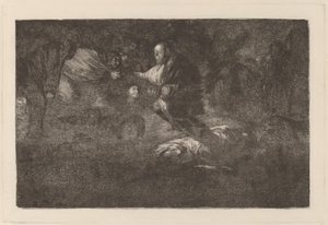 Dios los cria y ellos se juntan door Francisco de Goya