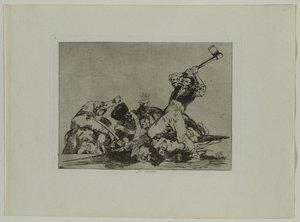 Rampen van de oorlog: Pl., 3, Hetzelfde, 1810-1813 door Francisco de Goya