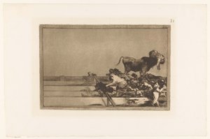 Dood van de burgemeester van Torrejon door Francisco de Goya