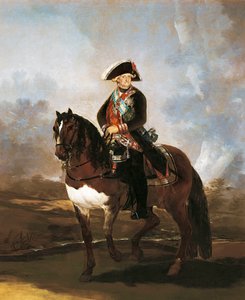 Ruiterportret van koning Carlos IV