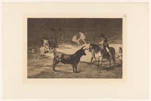 Fernando del Toro daagt een stier uit