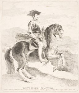 Filips IV, koning van Spanje, te paard door Francisco de Goya