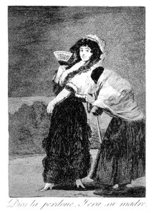 God vergeef haar, en het was haar moeder door Francisco de Goya