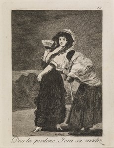 God vergeef haar: De bedelares was haar moeder door Francisco de Goya