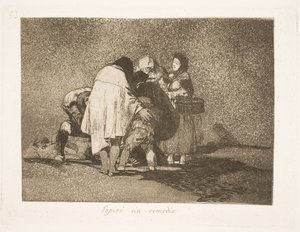 Hij stierf, zonder dat men hem kon helpen (53) door Francisco de Goya