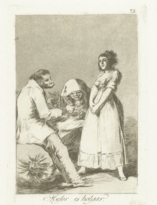 Het is beter om lui te zijn door Francisco de Goya