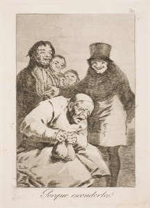 Waarom ze verbergen? door Francisco de Goya