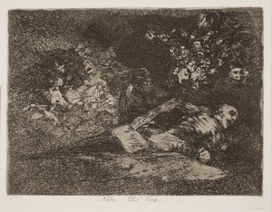 Niets! Hij zegt het zelf (69) door Francisco de Goya