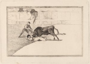 De Ongelukkige Dood van Pepe Illo in de Arena van Madrid door Francisco de Goya