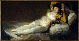 La maja vestida (De geklede maja) door Francisco de Goya