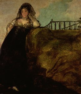 Leocadia Zorilla, de Huishoudster van de Kunstenaar, ca. 1821 door Francisco de Goya