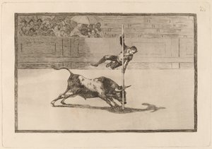 De Behendigheid en Durf van Juanito Apinani in de Arena van Madrid door Francisco de Goya