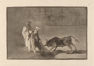 De Moren Maken een Andere Speelwijze in de Arena met hun Burnous door Francisco de Goya