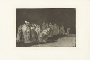 Mannen in zakken (Los Disparates (De dwaasheden), Los Proverbios (De spreekwoorden)) door Francisco de Goya