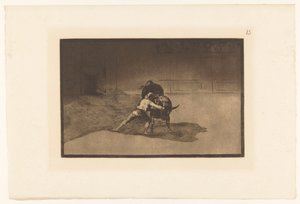 Martincho in gevecht met een stier door Francisco de Goya