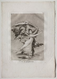 Ochenta Caprichos: Je zult niet ontsnappen door Francisco de Goya