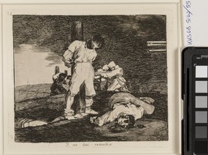 En er is niets meer te doen (15) door Francisco de Goya
