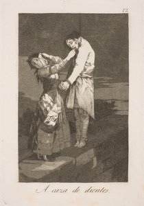 Op zoek naar tanden door Francisco de Goya