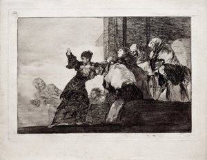 Arme dwaas uit de serie Los Disparates Follies, 1815-1819 door Francisco de Goya