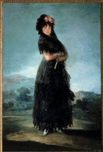 Portret van Mariana Waldstein, Markiezin van Santa Cruz door Francisco de Goya
