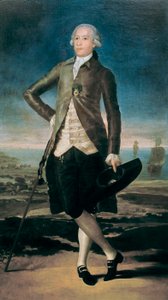 Portret van Gaspar Melchor de Jovellanos, schilderij door Francisco de Goya y Lucientes door Francisco de Goya