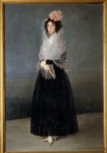 Portret van de Gravin Del Carpio, Markiezin van de Solana (1757-1795) Schilderij door Francisco de Goya (1746-1828) 18e eeuw