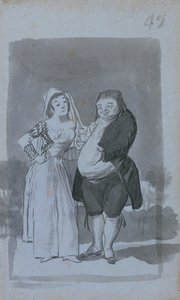 Prostituee die een dikke, lelijke man verleidt, recto, 1796-97