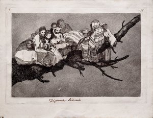 Belachelijke Dwaasheid uit de serie Los Disparates, 1815-1819
