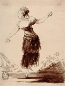 Ze werd in het donker gemaakt door Francisco de Goya