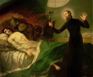Sint Franciscus Borgia (1510-72) Helpt een Stervende Onboetvaardige, 1795 door Francisco de Goya