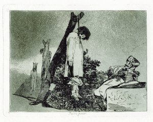 Tampoco Noch dit. Plaat 36 uit De Rampen van de Oorlog Los Desastros de la Guerra, 1810-1820 door Francisco de Goya