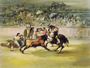 De Moedige Randon vecht tegen een Stier door Francisco de Goya