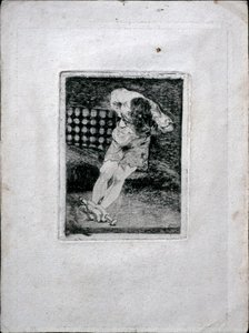 De bewaring van een crimineel vereist geen marteling, ca. 1810 door Francisco de Goya