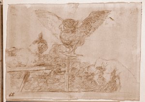 De rampen van de oorlog: Kattenpantomime door Francisco de Goya