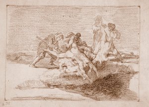 De rampen van de oorlog: Liefdadigheid door Francisco de Goya