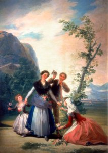 De bloemisten of de lente, 1786 door Francisco de Goya