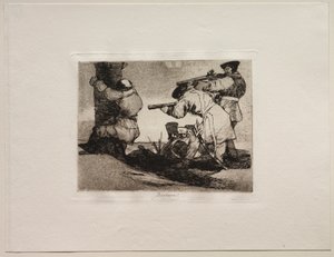 De Verschikkingen van de Oorlog: Barbaren! door Francisco de Goya