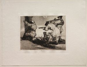 De verschrikkingen van de oorlog: Barbaren! door Francisco de Goya
