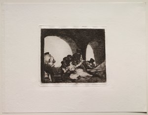 De verschrikkingen van de oorlog: Bitter om aanwezig te zijn door Francisco de Goya