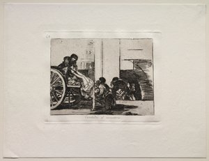 De verschrikkingen van de oorlog: Ladingen naar de begraafplaats door Francisco de Goya