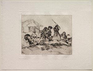 De verschrikkingen van de oorlog: Gepeupel door Francisco de Goya