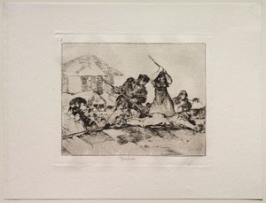 De Verschikkingen van de Oorlog: Gepeupel door Francisco de Goya