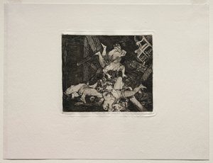 De verschrikkingen van de oorlog: Verwoestingen van de oorlog door Francisco de Goya
