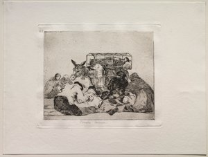 De Verschrikking van de Oorlog: Vreemde Devotie! door Francisco de Goya