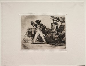 De verschrikkingen van de oorlog: Dat is zwaar! door Francisco de Goya