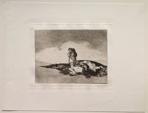 De verschrikkingen van de oorlog: Er is niemand om hen te helpen door Francisco de Goya
