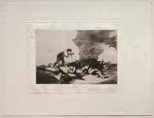De verschrikkingen van de oorlog: Hier ben je voor geboren door Francisco de Goya