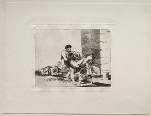 De verschrikkingen van de oorlog: Naar de begraafplaats door Francisco de Goya