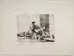 De verschrikkingen van de oorlog: Naar de begraafplaats door Francisco de Goya