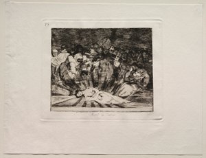 De verschrikkingen van de oorlog: De waarheid is gestorven door Francisco de Goya